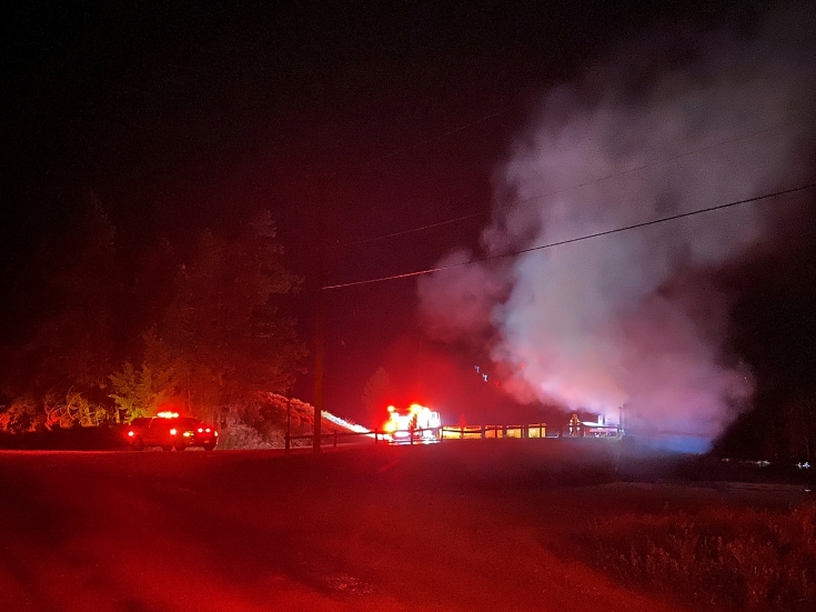 Overnight Fire at Edgewater Transfer Station